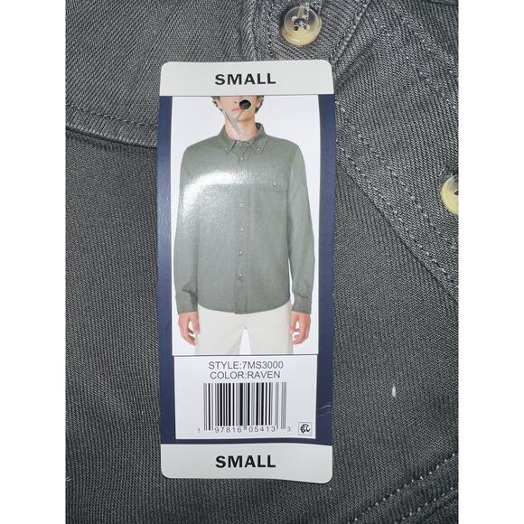 Lucky Brand Heavy Button Up Men’s SM Raven Style 7MS3000 Long Sleeve - Picture 3 of 7